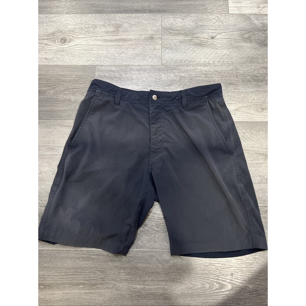 Footjoy FJ Performance Golf Chino Shorts Mens 32 Black/Navy Stretch 9” Inseam